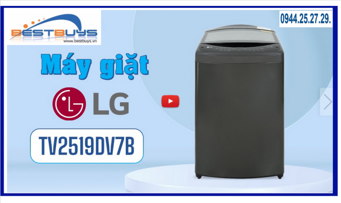 Máy giặt LG AI DD Inverter 19 kg TV2519DV7B