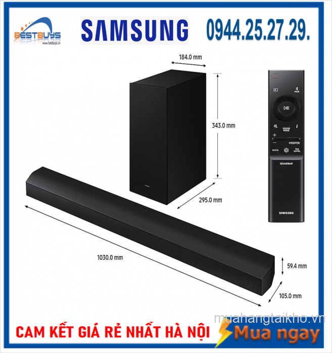 Loa Thanh Samsung 5.1 Kênh B-series HW-B750D/XV New (2024)