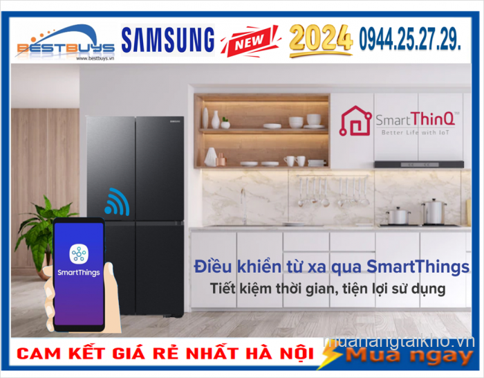 Nơi Bán Tủ lạnh Samsung Inverter 648 lít RF59C766FB1/SV Giá rẻ Nhất 