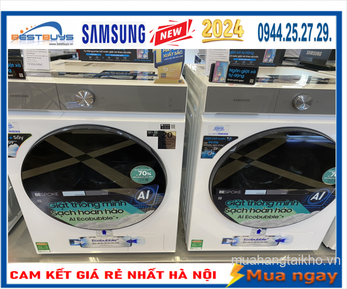 Bán Máy giặt Samsung AI Bespoke 11 kg WW11CGP44DSHSV Mới 2024