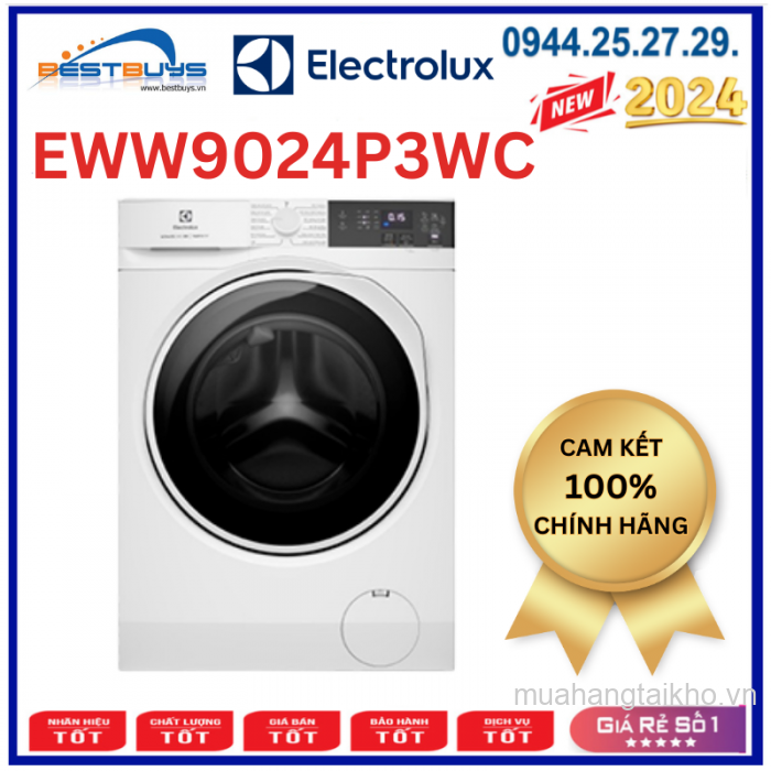 Máy giặt sấy Electrolux EWW9024P3WC Inverter giặt 9 kg sấy 6kg