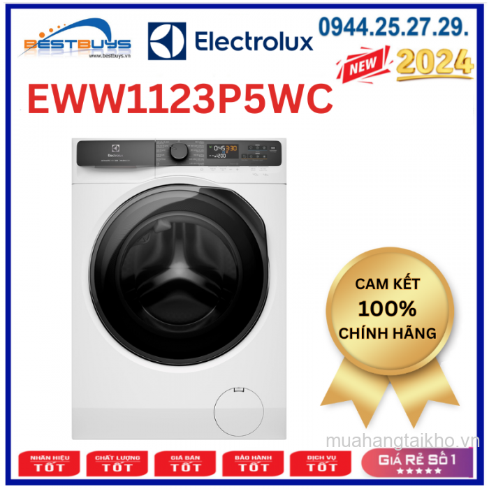 Máy giặt sấy Electrolux EWW1123P5WC Inverter giặt 11 kg sấy 7 kg