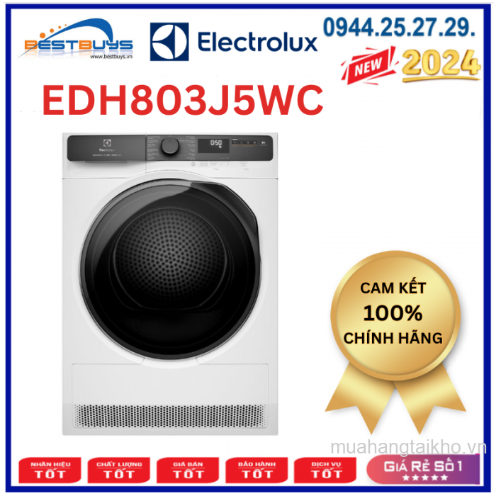Máy sấy Electrolux EDH803J5WC 8kg