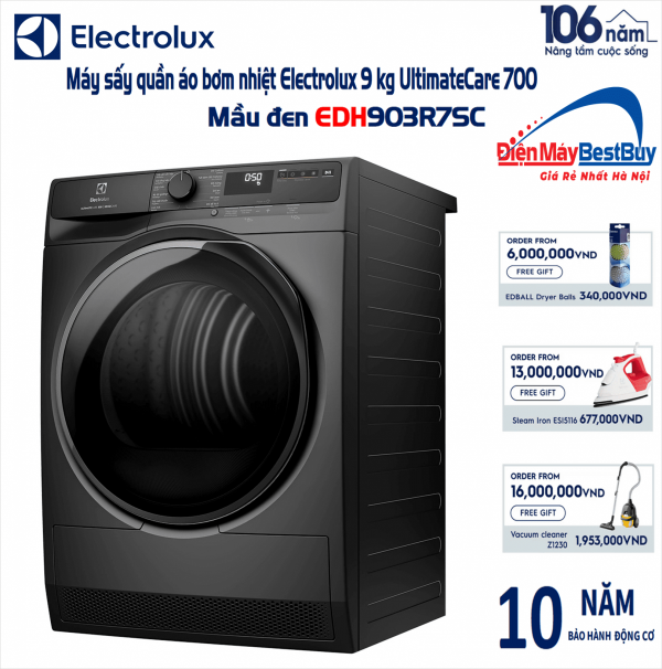 Máy sấy Electrolux EDH903R7SC 9kg