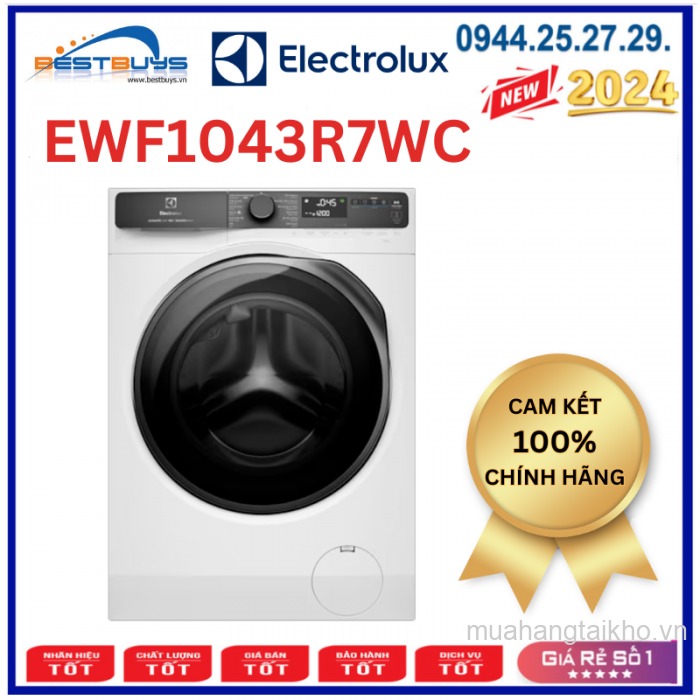 Máy giặt Electrolux EWF1043R7WC Inverter 10 kg