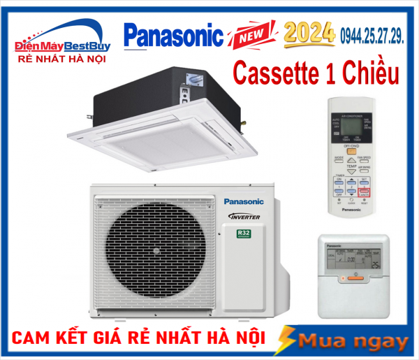 Điều hòa âm trần Panasonic Cassette 36.000BTU 1 chiều Non-Inverter S-36PU1H5B/U-36PN1H8