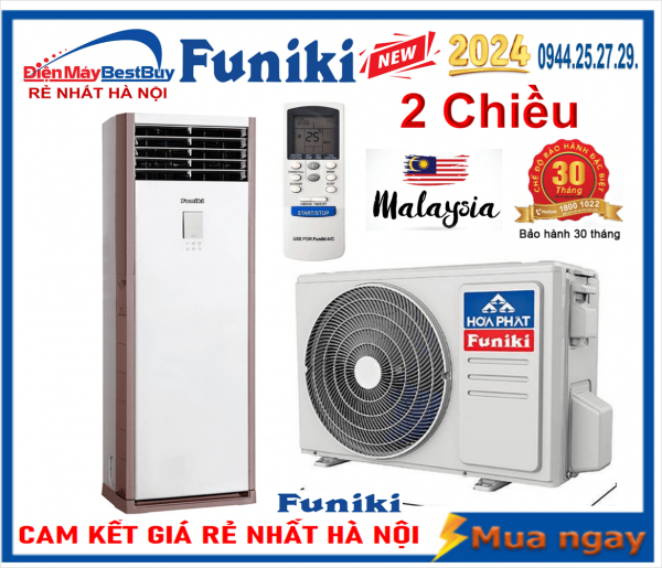 Điều hòa Cây Funiki 2 chiều 100.000btu FH100MMC1