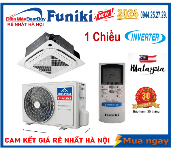 Điều hòa âm trần Funiki 1 chiều inventer 50.000BTU CIC50MMC