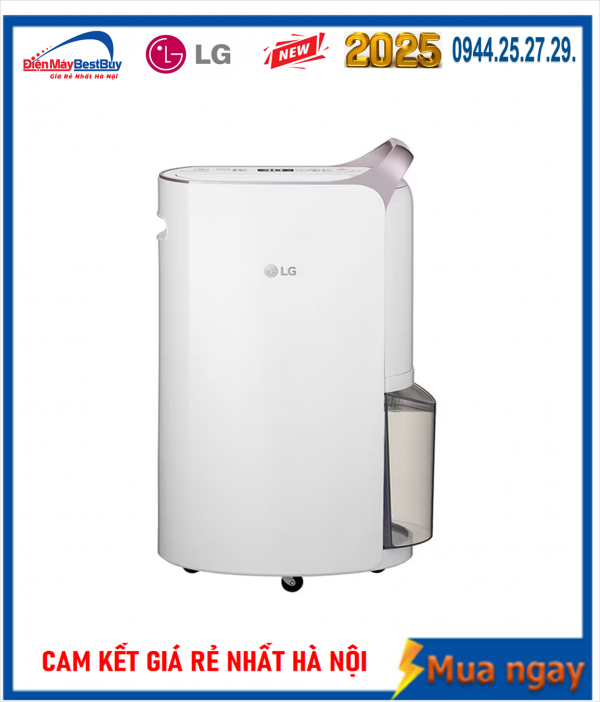 Máy hút ẩm điện tử LG 19L Dual InInver ( MD19GQGE0 ) New 2024