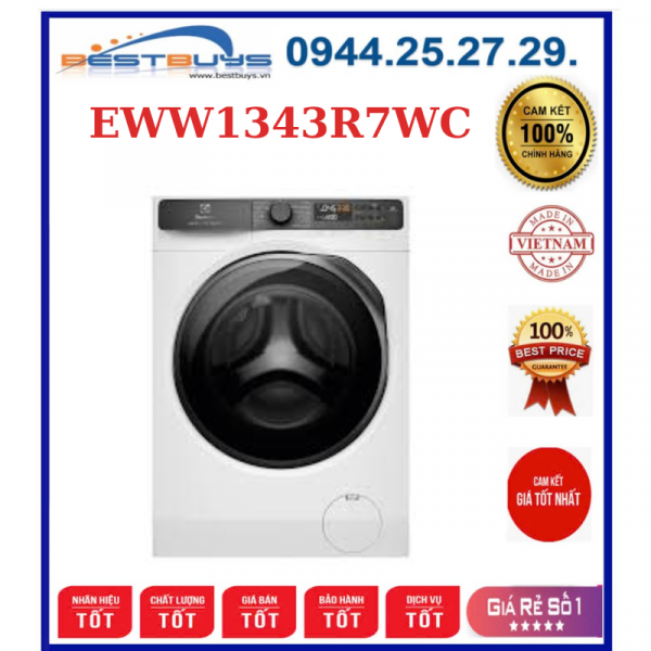 Máy giặt sấy Electrolux EWW1343R7WC Inverter giặt 13 kg sấy 9 kg