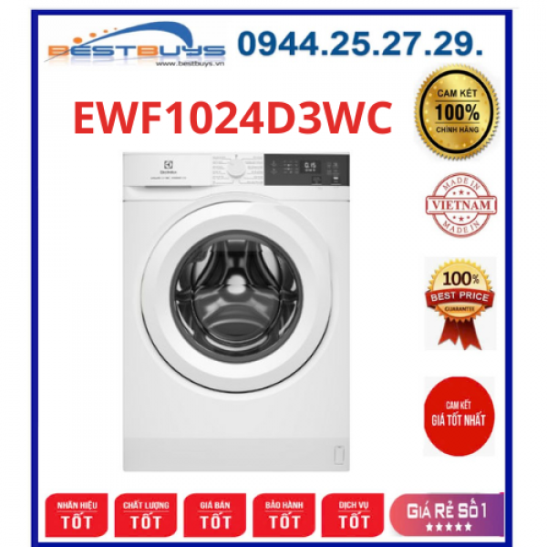 Máy giặt Electrolux EWF1024D3WC Inverter 10 kg