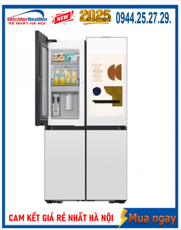 Tủ lạnh Samsung Bespoke RF65DB990012SV Inverter 636 lít