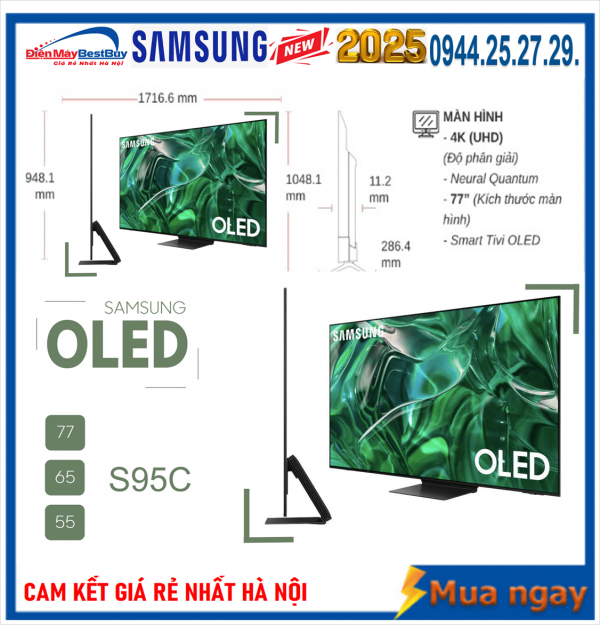 Tivi Samsung QA77S85F OLED 77 inch  [2025]