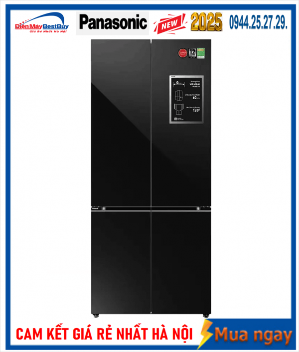 Tủ lạnh Panasonic Inverter 510 lít Multi Door NR-X561BK-VN NEW 2025