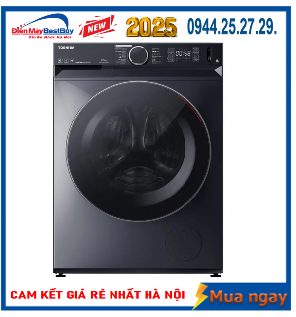 Máy giặt Toshiba Inverter 9.5 kg TW-T23BU105UWV(MG) Mới 2025