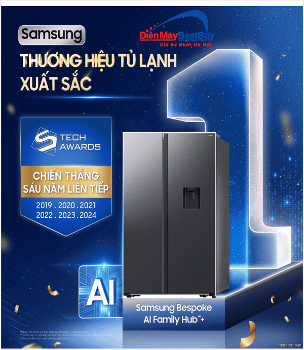 Tủ lạnh Samsung Inverter 578 lít Side By Side RS57DG410EB4SV