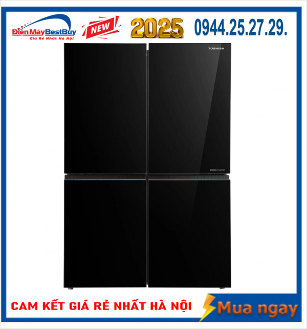 Tủ lạnh Toshiba Inverter 711 lít Multi Door GR-RF895WIA-PGV(22)-XK New 2025