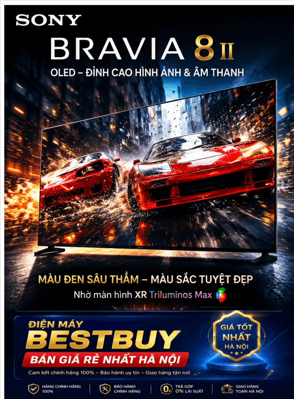 Nơi bán Tivi OLED Sony 65 inch Bravia 8 II K-65XR8 (2025) giá rẻ nhất