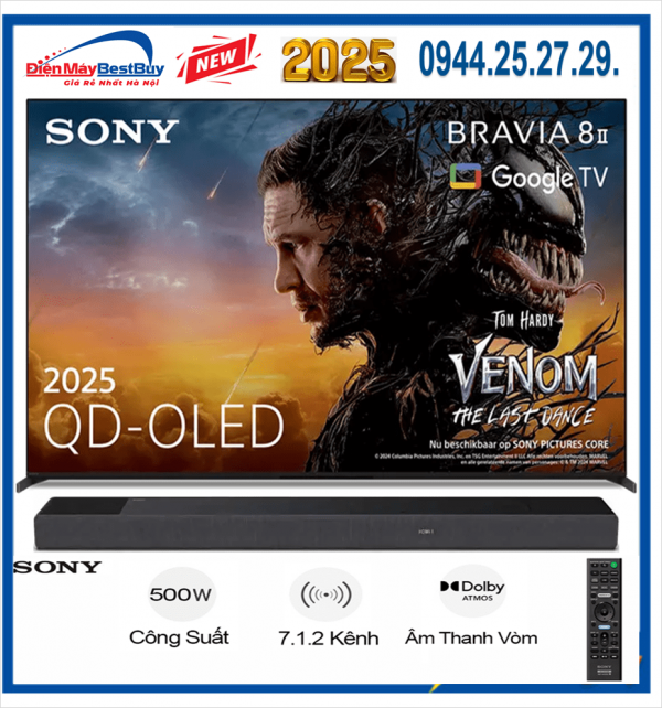 Nơi bán Tivi OLED Sony 65 inch Bravia 8 II K-65XR8 (2025) giá rẻ nhất