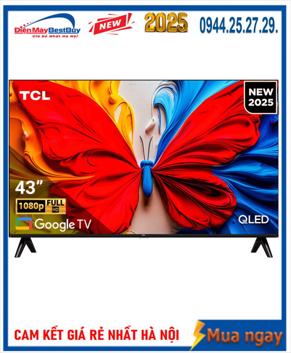 Bán Tivi QLED TCL Full HD 43 inch 43S5K Mới 2025