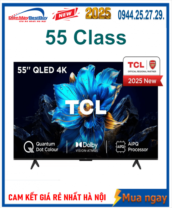 Bán Tivi QLED TCL 4K 55 inch 55P7K Mới 2025