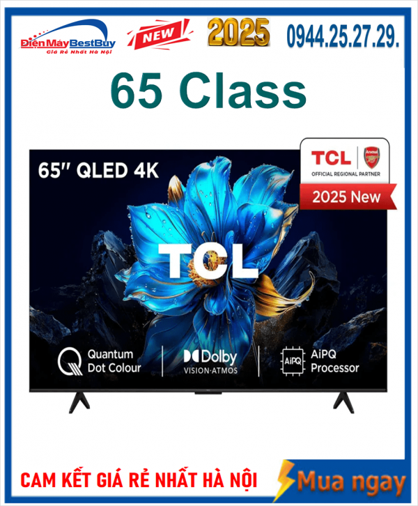 Bán Tivi QLED TCL 4K 65 inch 65P7K Mới 2025