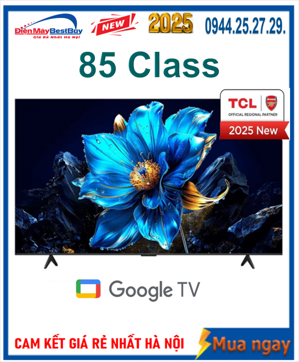 Bán Tivi QLED TCL 4K 85 inch 85P7K Mới 2025