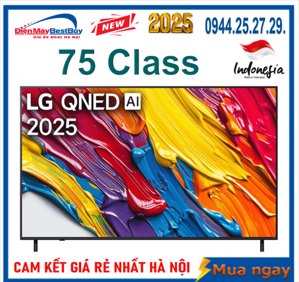Tivi LG QNED AI 4K 75 Inch 75QNED82ASA NEW 2025
