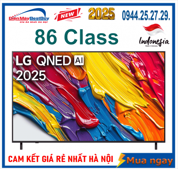 Tivi LG QNED AI 4K 86 Inch 86QNED82ASA NEW 2025