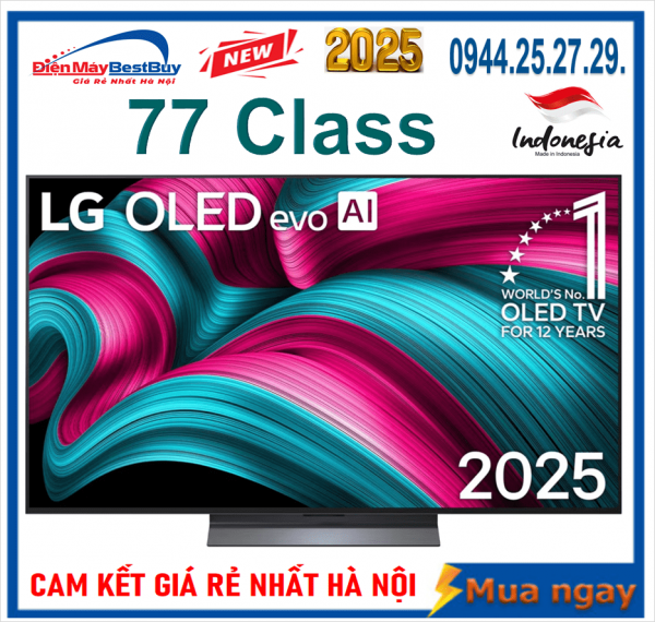 Tivi OLED evo LG AI 4K 77 inch OLED77C5PSA New 2025