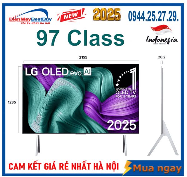 Tivi OLED evo LG AI 4K 97 inch 97M5PSA New 2025