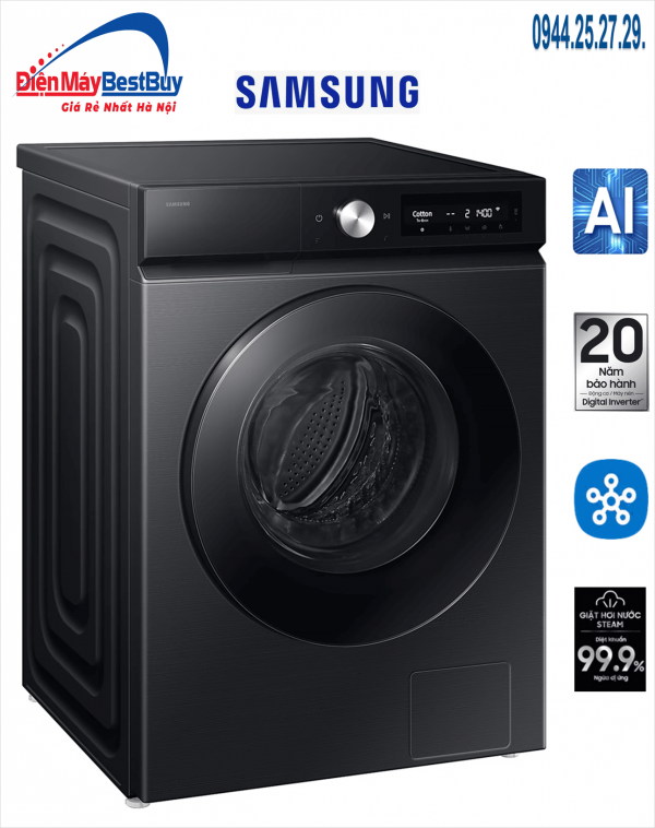 Máy giặt Samsung 10 kg Bespoke AI Inverter WW10DB7U34GBSV [2025]