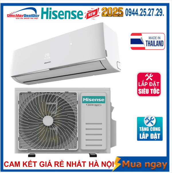 Điều hòa Hisense 9000btu một chiều AS-10CR4RYDDJ02 - Madein Thailan