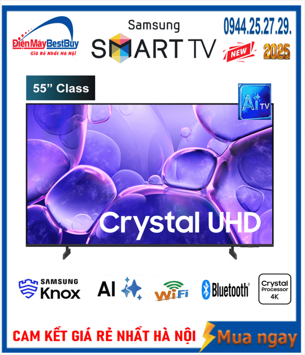 Tivi Samsung 55U8000F UHD 4K 55 inch [2025]