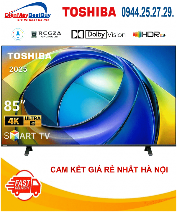 Smart Tivi Toshiba AI 4K 85 inch 85C350RP [2025]
