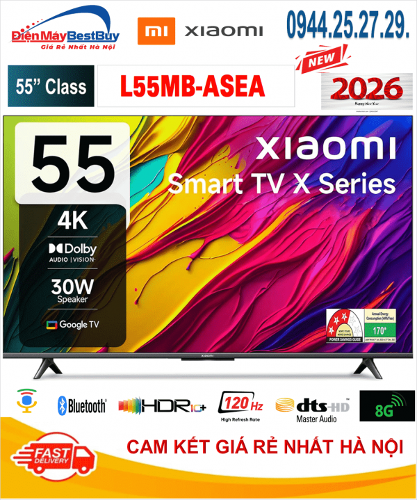 Tivi Xiaomi A 4K 55 inch L55MB-ASEA 2026