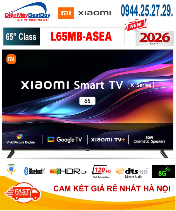 Tivi Xiaomi A 4K 65 inch L65MB-ASEA 2026