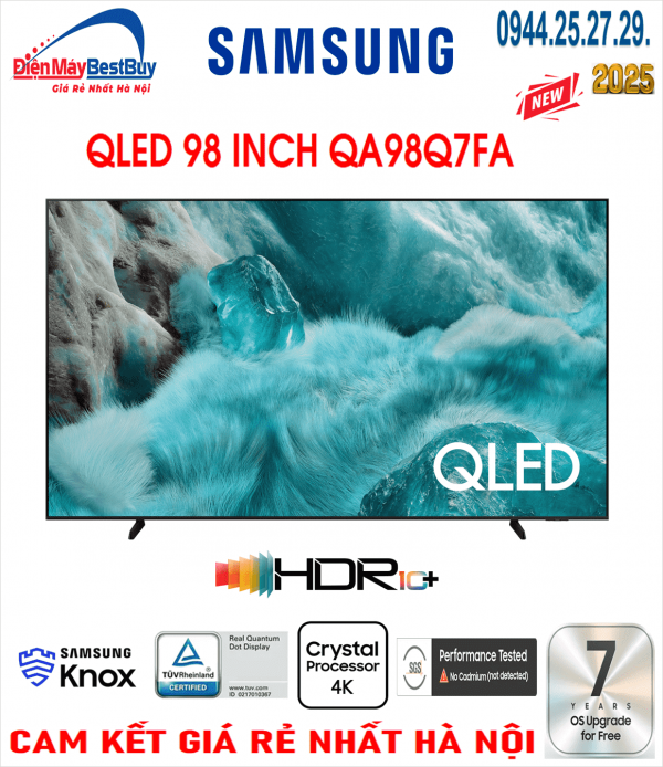 Tivi QLED Samsung AI 4K 98 inch 98Q7FA [2025]