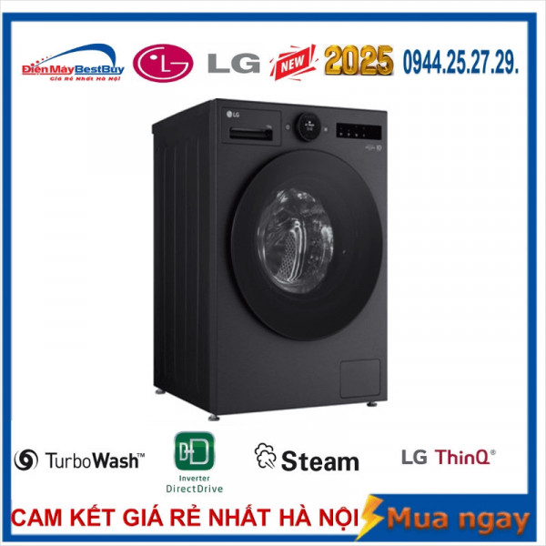 Máy giặt LG FX1412S3K Inverter lồng ngang 12kg 2025
