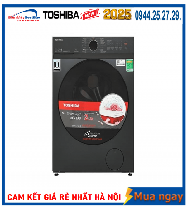 Máy giặt Toshiba TW-T21BU140UWV(MG) Inverter 13kg 2025