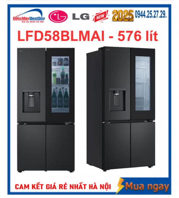 Tủ lạnh LG LFD58BLMAI French Door Inverter 576 lít