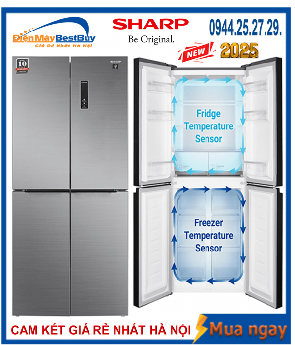 Tủ lạnh Sharp SJ-FXP560V-MG Inverter 466 lít 