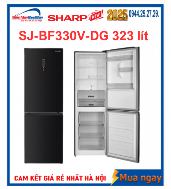 Tủ lạnh Sharp SJ-BF330V-DG Inverter 323 lít
