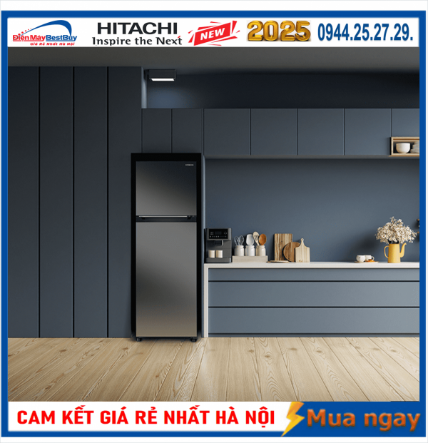 Tủ lạnh Hitachi HRTN6379SUVN Inverter 344 lít