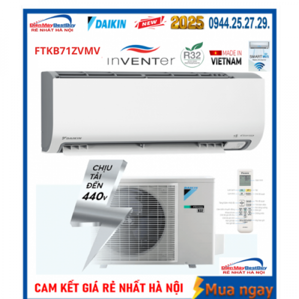 Điều hòa Daikin FTKB71ZVMV Inverter 24000 1 chiều