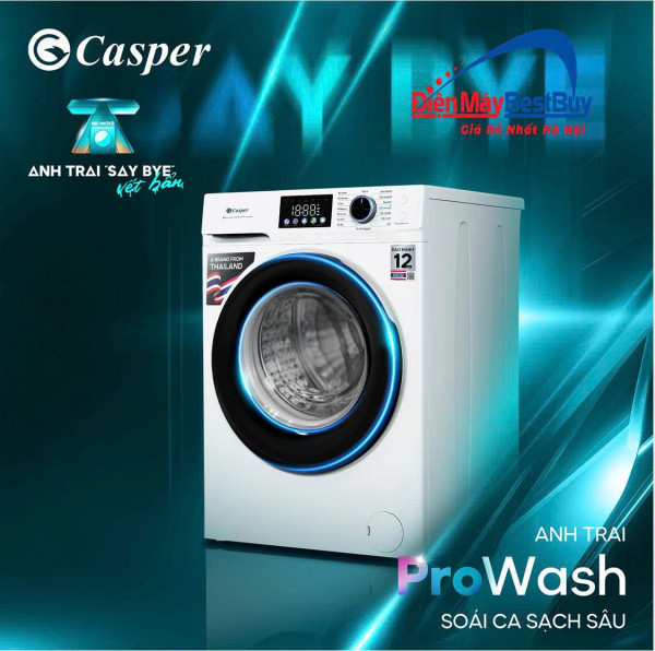 Máy giặt Casper WF-D8VWR1 ProWash 8kg lồng ngang 