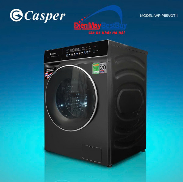 Máy giặt sấy Casper WF-P115VGT11 giặt 11.5 kg sấy 8kg