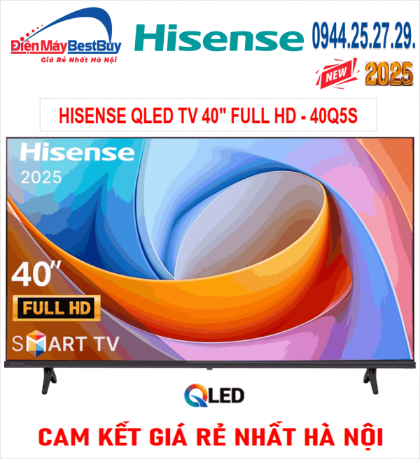 Tivi QLED Hisense FULL HD 40 inch 40Q5S