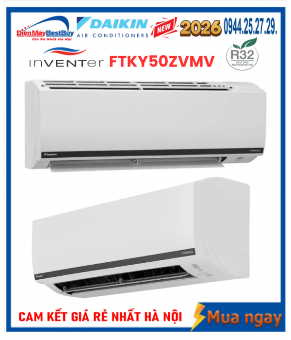 Điều hòa Daikin FTKY50ZVMV 18000 BTU 1 chiều Inverter