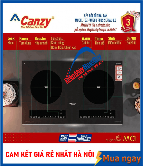 Bếp từ đôi Canzy CZ TL88S99 MAX 